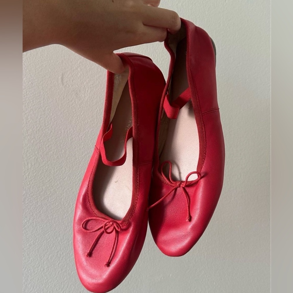 Loeffler Randall Red Leonie Flats